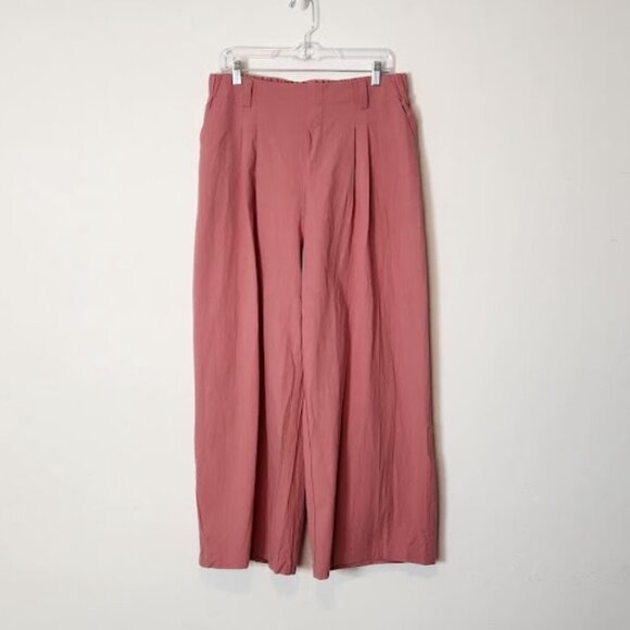 Halara Women's Wide-leg Pants Size Petite Large Salmon Color - Picture 1 of 4